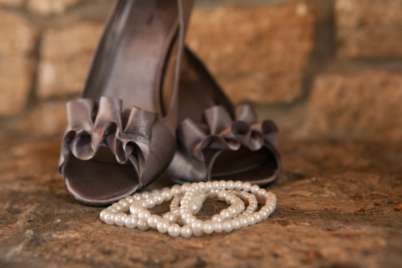 Alaska Wedding Necklace and Shoes